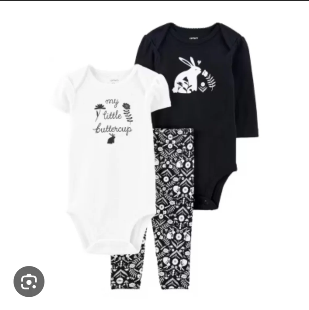 Carter's Three Piece Matching Set Baby Girl Bunny Size 24 Months New